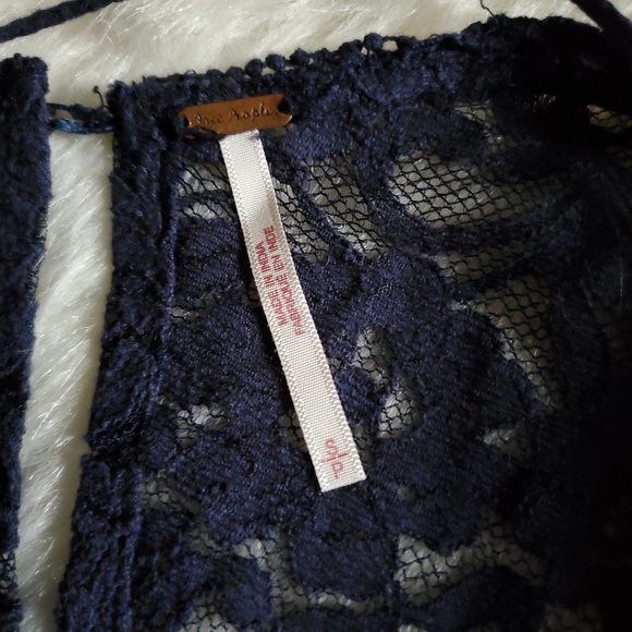Free People Sun Daze Indigo Minidress Size S/M NWT - Picture 12 of 16